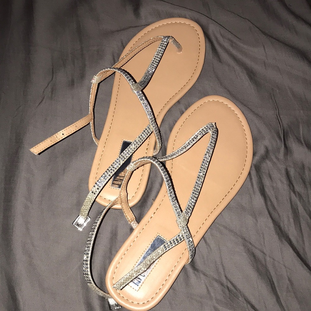 INC bling sandals